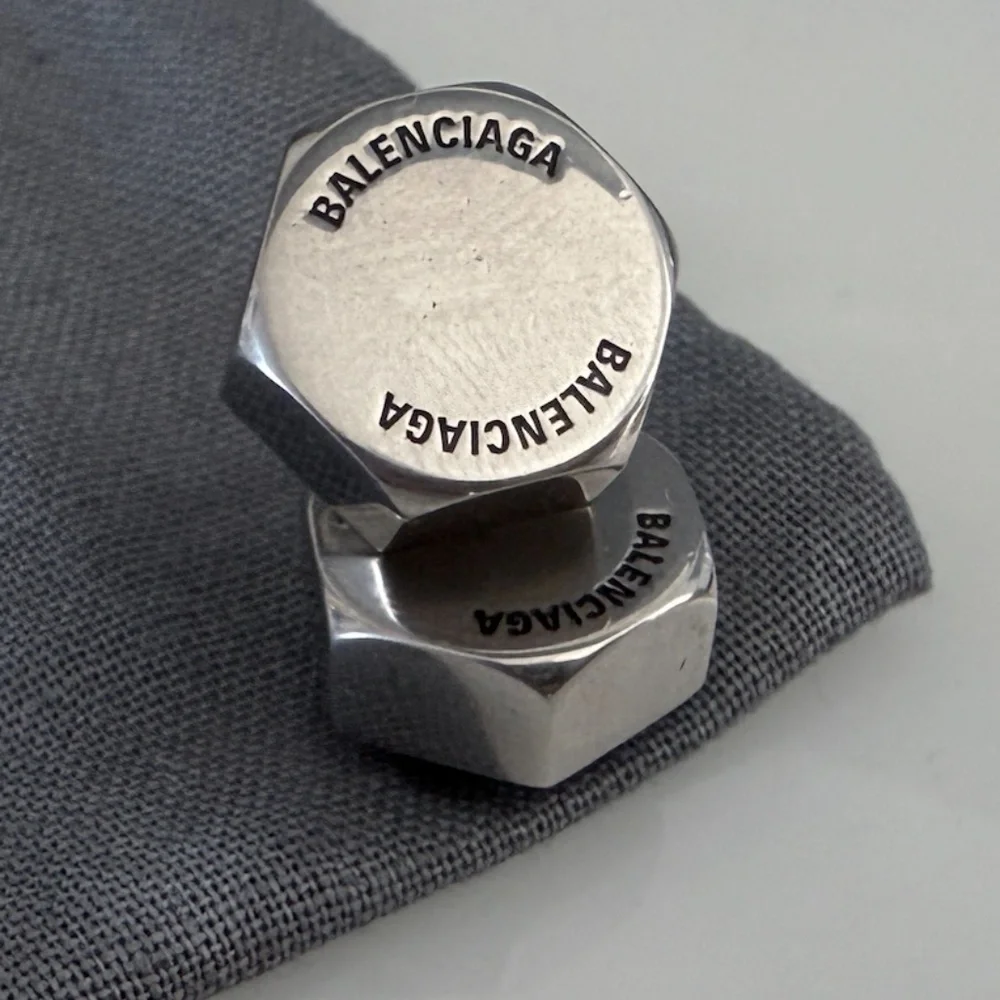 Balenciaga Barbell Stainless Steel stud earring,‎ single ear